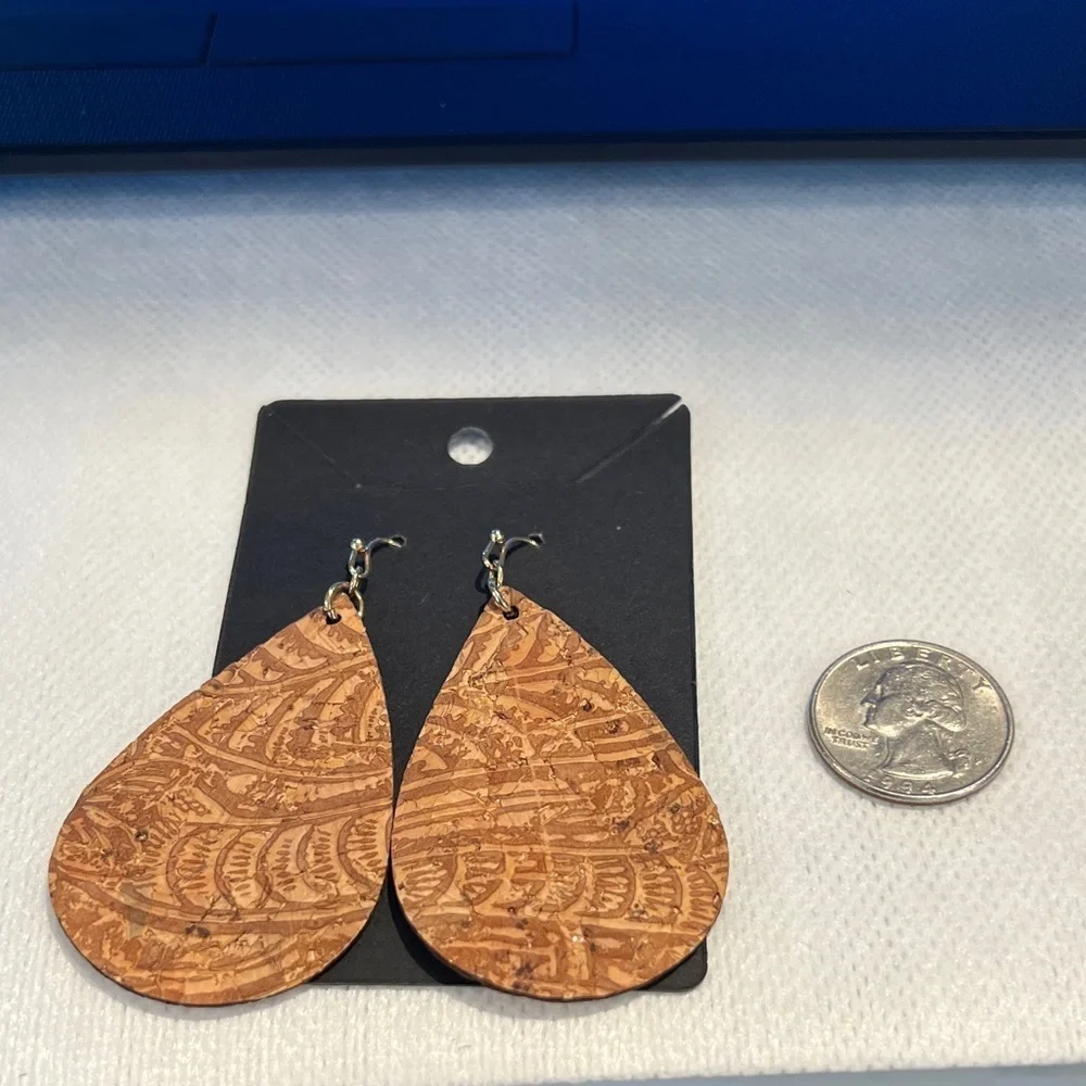 Artisan Brown Teardrop Earrings